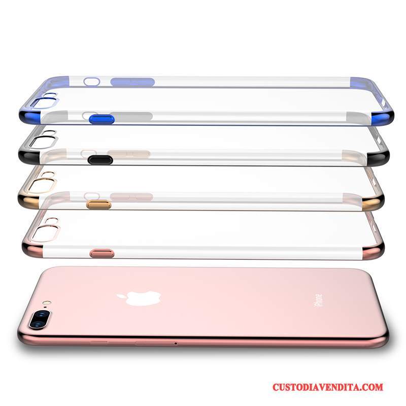 Custodia iPhone 8 Colore Telefono Anti-caduta, Cover iPhone 8 Protezione Morbido Trasparente