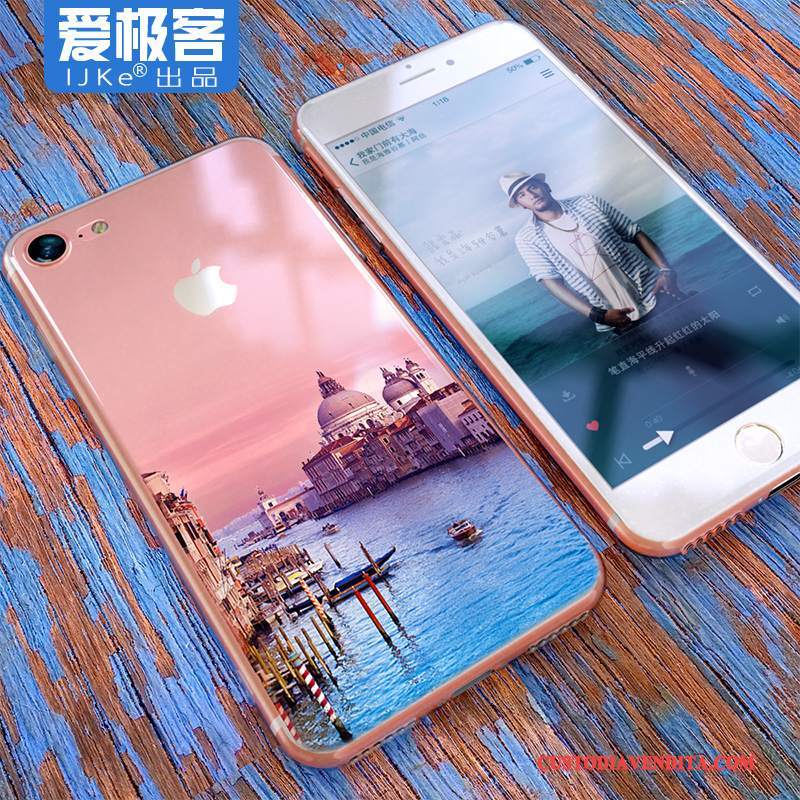 Custodia iPhone 8 Creativo Anti-caduta Tendenza, Cover iPhone 8 Silicone Trasparente Ornamenti Appesi