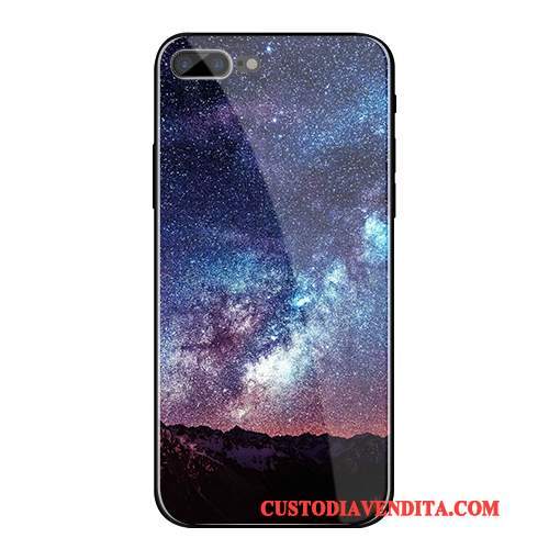 Custodia iPhone 8 Plus Creativo Morbido Tendenza, Cover iPhone 8 Plus Silicone Blu Tutto Incluso