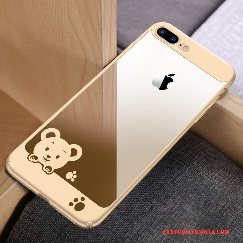 Custodia iPhone 8 Plus Creativo Oro Morbido, Cover iPhone 8 Plus Silicone Telefono Di Personalità