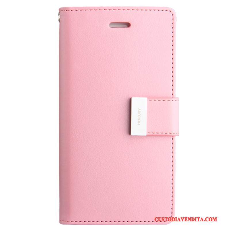 Custodia iPhone 8 Plus Pelle Telefono Morbido, Cover iPhone 8 Plus Protezione Anti-caduta Rosa