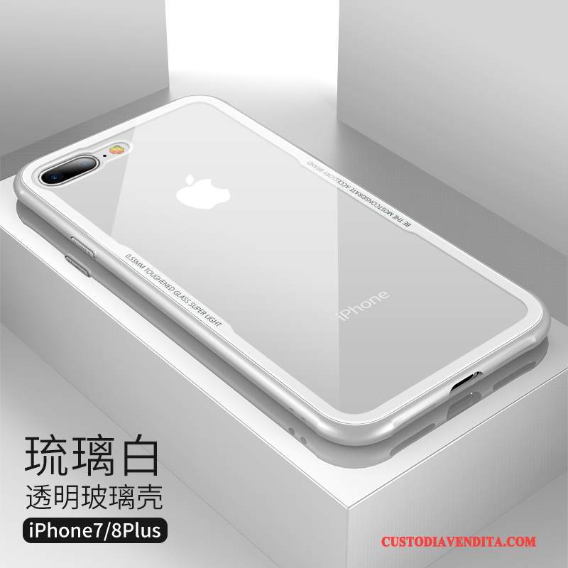Custodia iPhone 8 Plus Protezione Nuovotelefono, Cover iPhone 8 Plus Tendenza Vetro