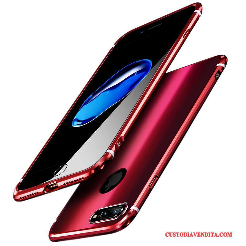 Custodia iPhone 8 Plus Rosso Tendenza, Cover iPhone 8 Plus Telefono Lusso