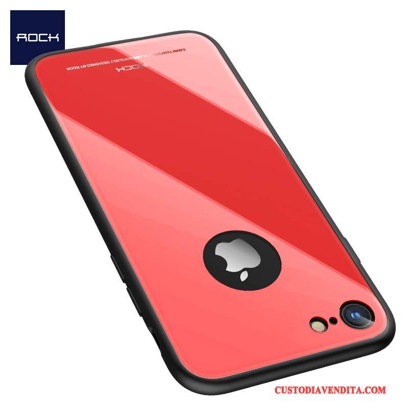 Custodia iPhone 8 Protezione Rosso Tendenza, Cover iPhone 8 Difficile Anti-caduta