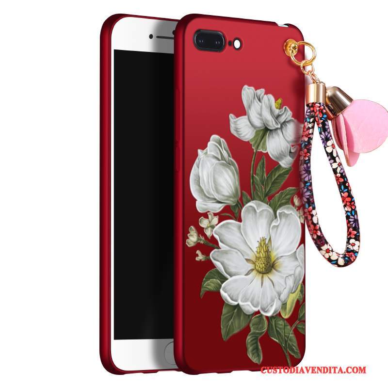 Custodia iPhone 8 Silicone Rosso Tutto Incluso, Cover iPhone 8 Nuovo Marchio Di Tendenza