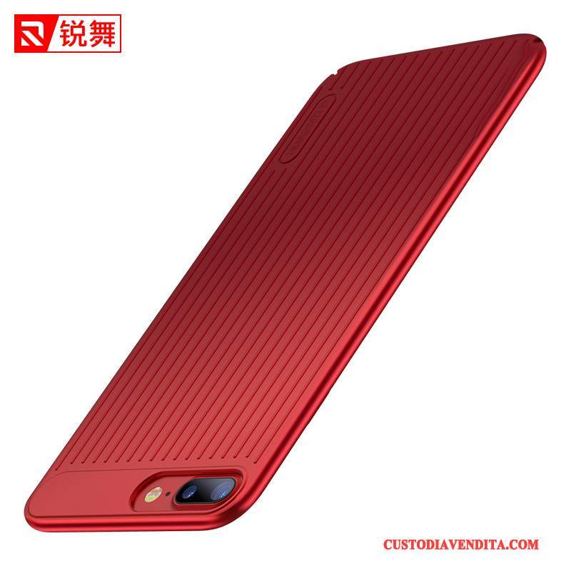 Custodia iPhone 8 Sottile Anti-caduta, Cover iPhone 8 Rosso Marchio Di Tendenza