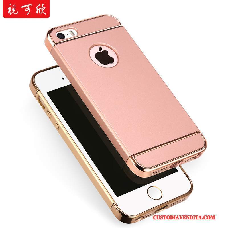 Custodia iPhone Se Protezione Rosa Anti-caduta, Cover iPhone Se Difficile Macchiati