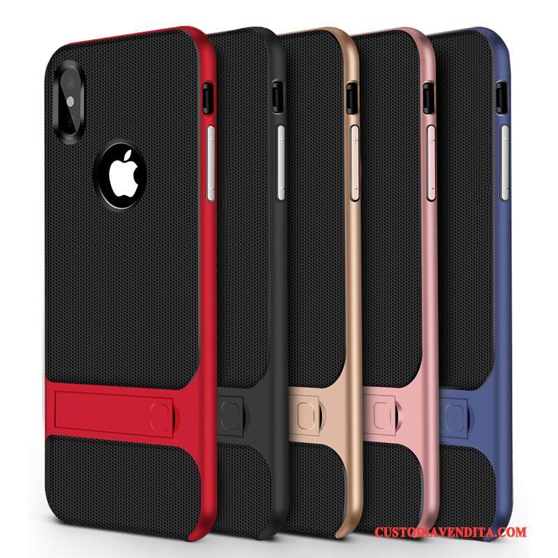 Custodia iPhone X Colore Supporto Tutto Incluso, Cover iPhone X Silicone Anti-cadutatelefono