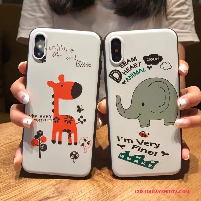 Custodia iPhone X Creativo Morbido Marchio Di Tendenza, Cover iPhone X Colore Nuovotelefono