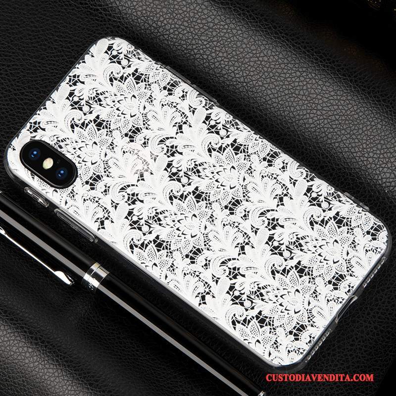 Custodia iPhone X Morbidotelefono, Cover iPhone X Ornamenti Appesi Pizzo