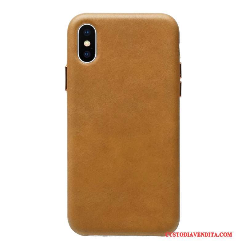 Custodia iPhone X Pelle Anti-caduta Tutto Incluso, Cover iPhone X Protezione Marchio Di Tendenzatelefono