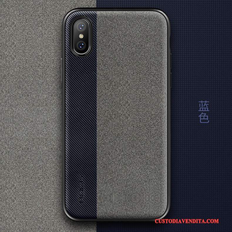 Custodia iPhone X Pelle Flanella Tutto Incluso, Cover iPhone X Nuovo Peluche