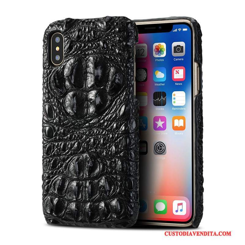 Custodia iPhone X Pelle Personalizza Anti-caduta, Cover iPhone X Creativo Di Personalità Nuovo