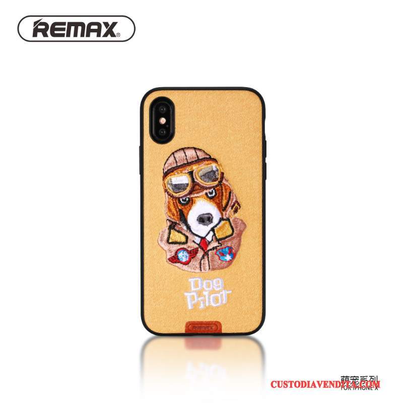 Custodia iPhone X Protezione Giallo Nuovo, Cover iPhone X Difficiletelefono