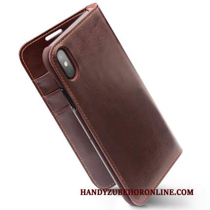 Custodia iPhone Xs Folio Nuovo Sottile, Cover iPhone Xs Pelle Tutto Incluso Affari