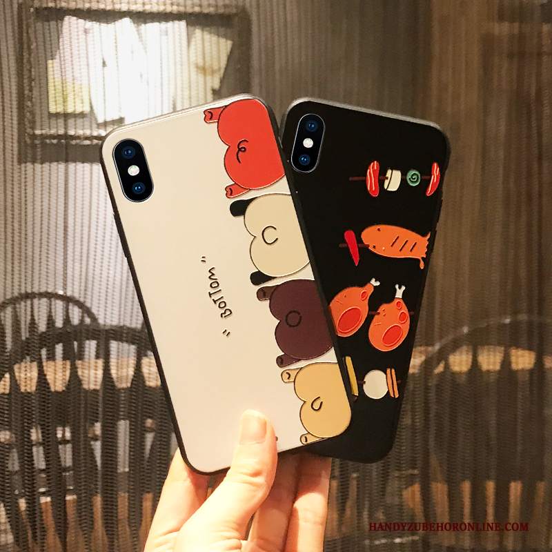 Custodia iPhone Xs Goffratura Di Personalità Macchiati, Cover iPhone Xs Creativo Telefono Nuovo