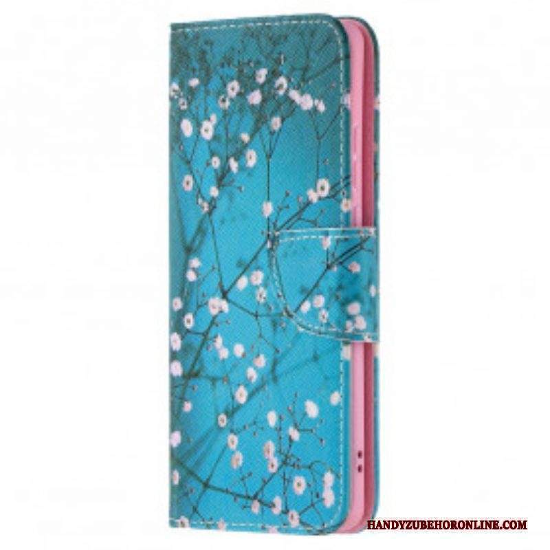 Custodia in pelle Huawei P50 Pro Albero In Fiore