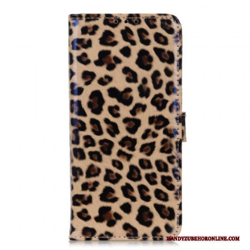 Custodia in pelle Moto E40 / E30 / E20 Leopardo Semplice