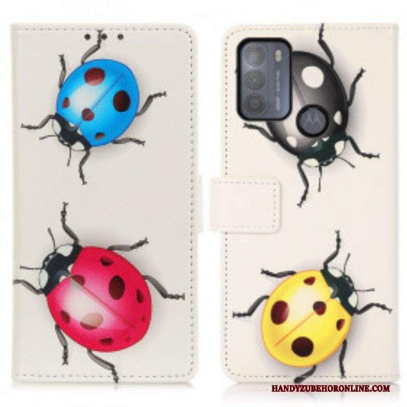 Custodia in pelle Moto G50 Coccinelle