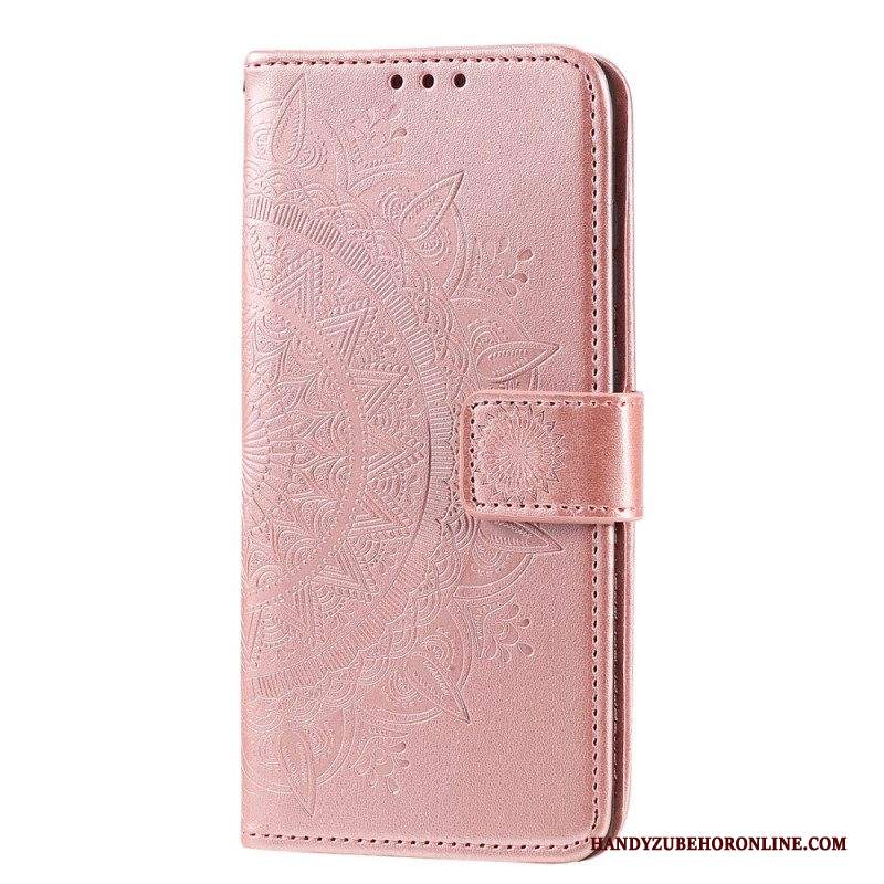 Custodia in pelle Samsung Galaxy A13 Mandala Del Sole