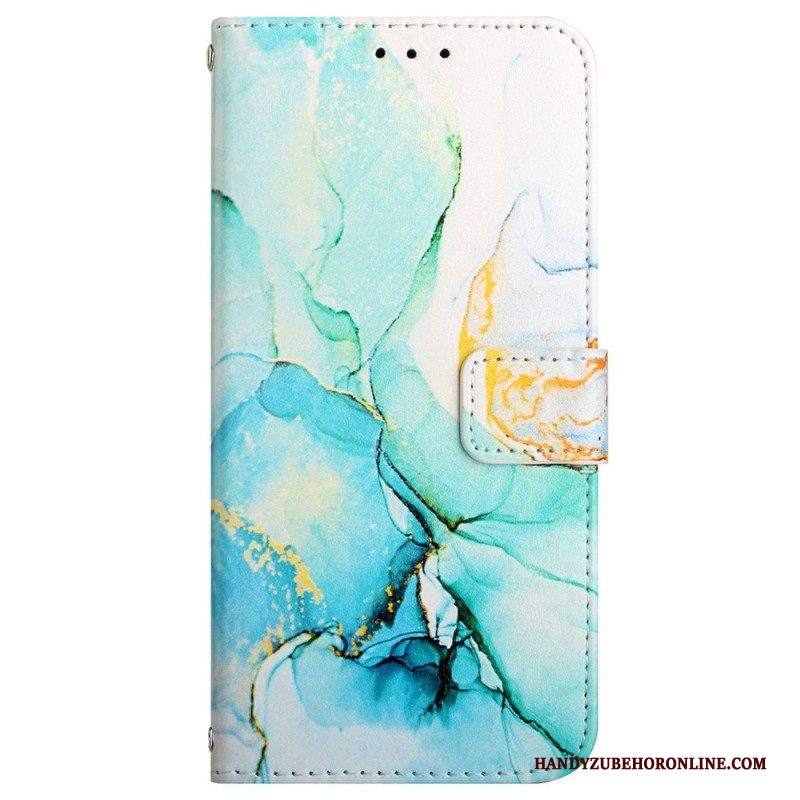 Custodia in pelle Samsung Galaxy A13 Striscia Di Marmo