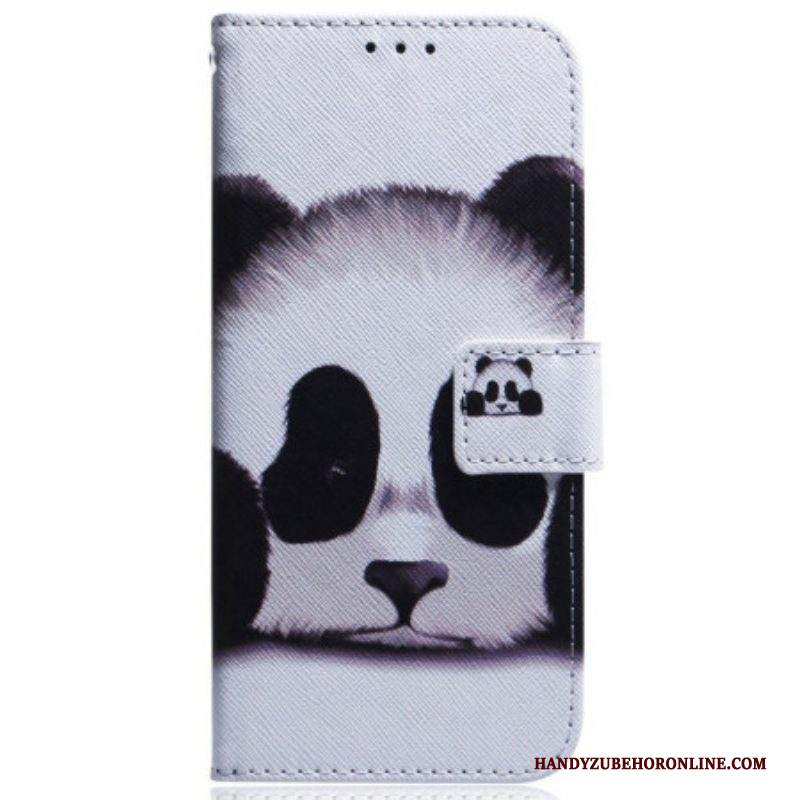 Custodia in pelle Samsung Galaxy M13 Panda Strappy