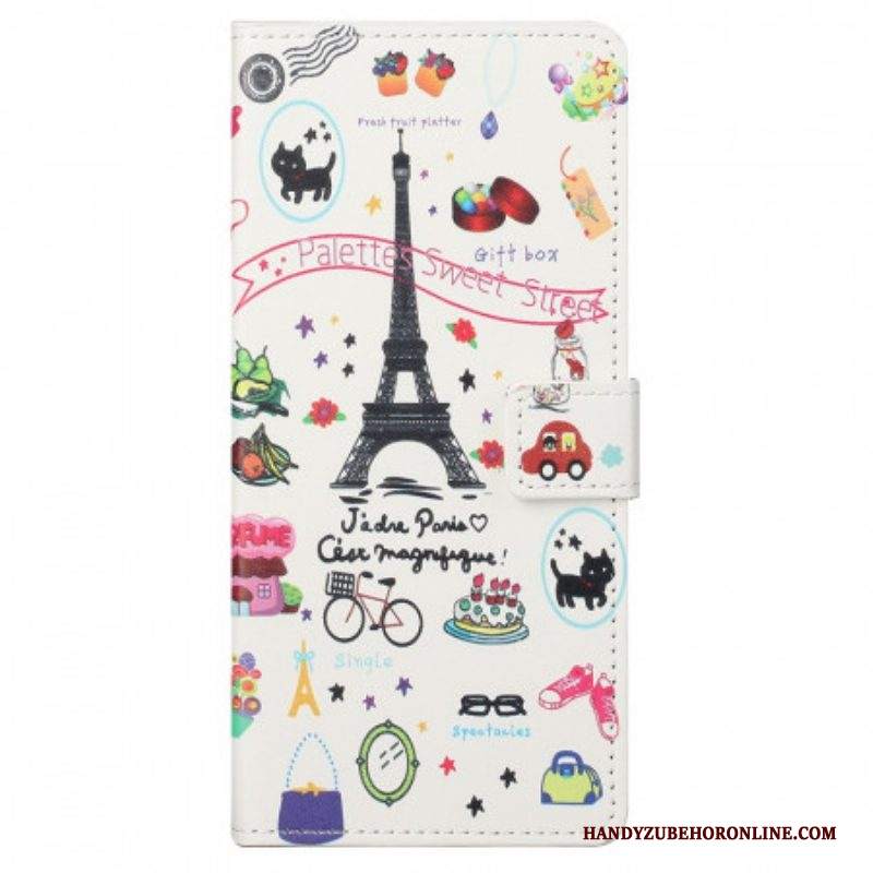 Custodia in pelle Samsung Galaxy M23 5G Amo Parigi