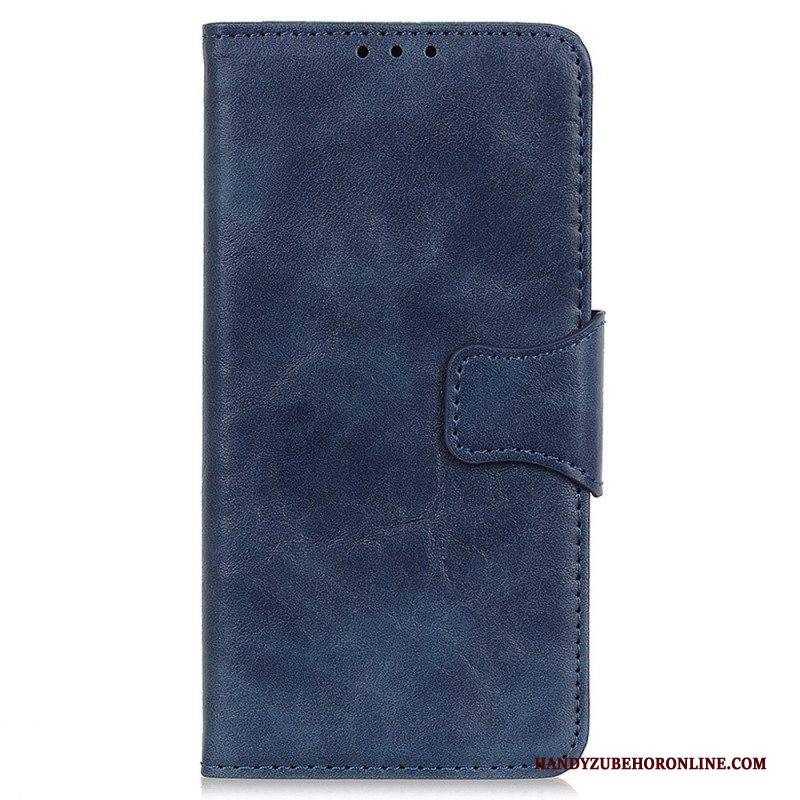 Custodia in pelle Samsung Galaxy M23 5G Chiusura Reversibile In Pelle Crosta