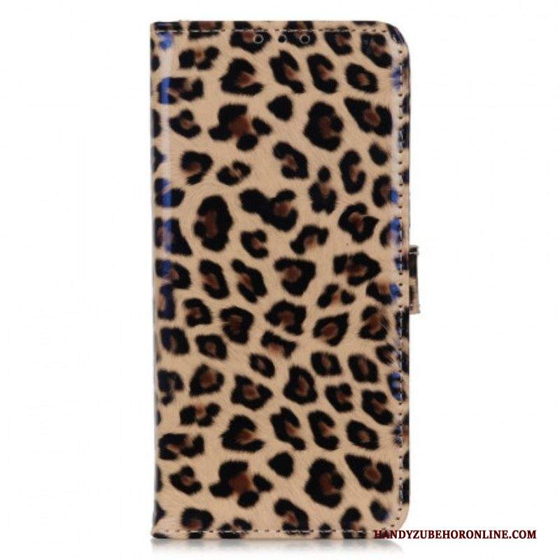 Custodia in pelle Samsung Galaxy M23 5G Effetto Pelle Di Leopardo