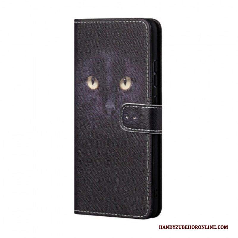 Custodia in pelle Samsung Galaxy M23 5G Gatto Perizoma