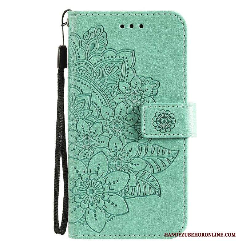 Custodia in pelle Samsung Galaxy M32 Fiore Mandala