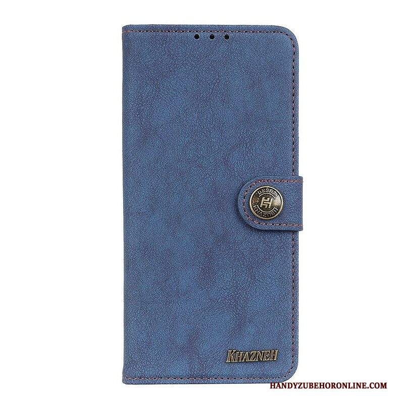 Custodia in pelle Samsung Galaxy M51 Khazneh Retro Crosta Ecopelle