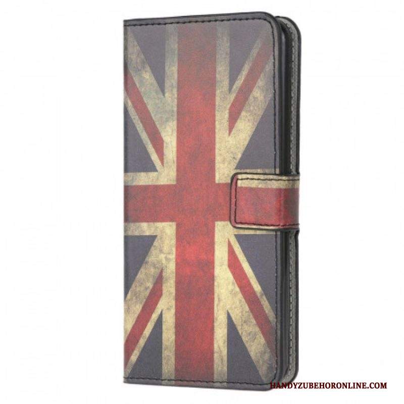 Custodia in pelle Samsung Galaxy M53 5G Bandiera Inglese