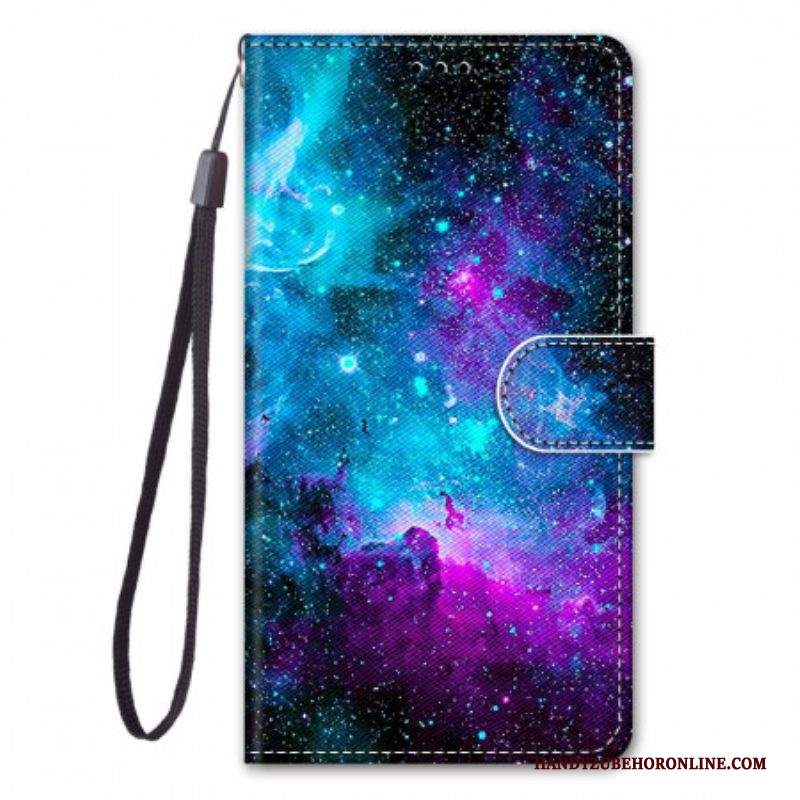 Custodia in pelle Samsung Galaxy M53 5G Cielo Cosmico