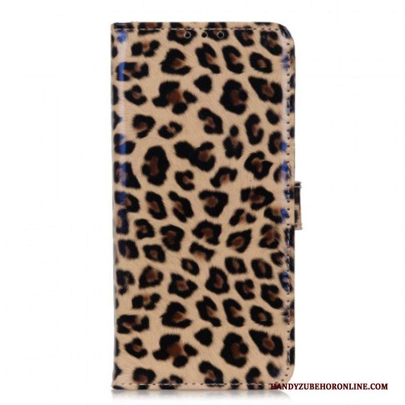 Custodia in pelle Samsung Galaxy M53 5G Piccolo Effetto Leopardato