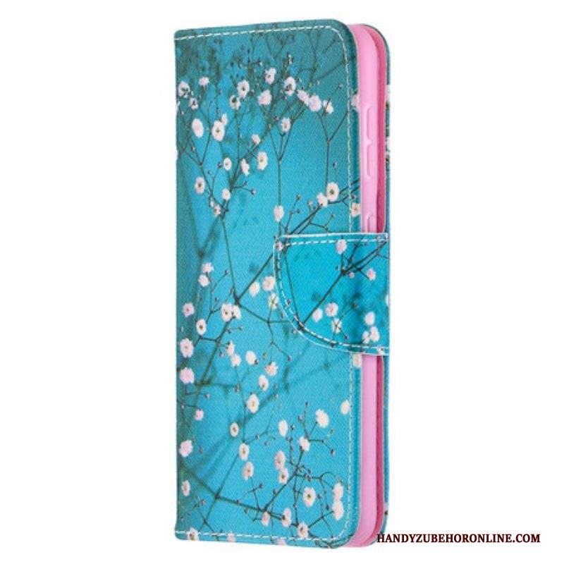 Custodia in pelle Samsung Galaxy S21 5G Albero In Fiore