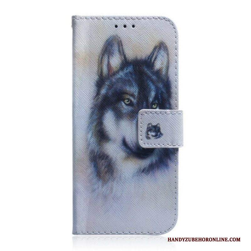 Custodia in pelle Samsung Galaxy S21 5G Sguardo Canino