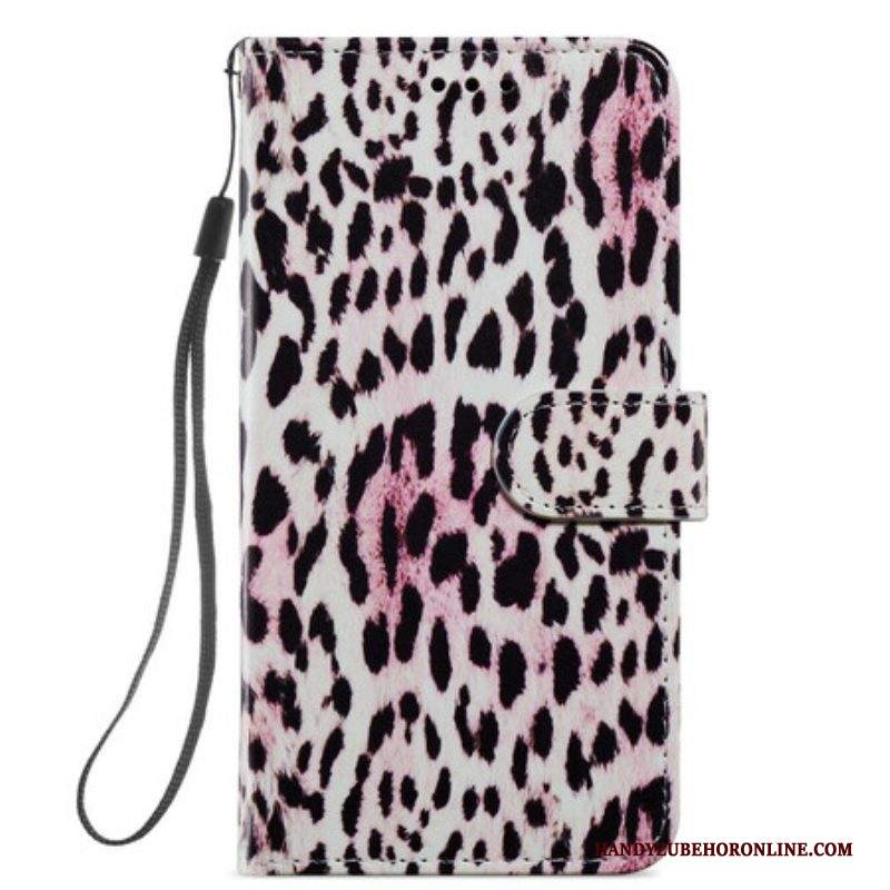 Custodia in pelle Samsung Galaxy S21 FE Leopardato