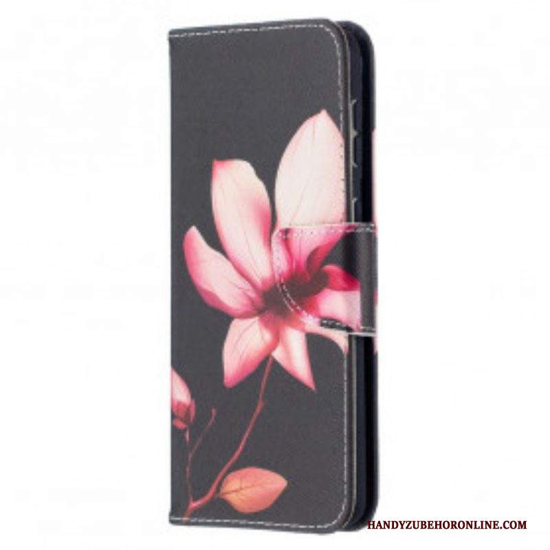 Custodia in pelle Samsung Galaxy S21 Plus 5G Fiore Rosa