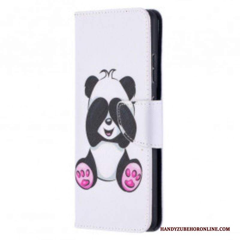 Custodia in pelle Samsung Galaxy S21 Ultra 5G Divertimento Panda