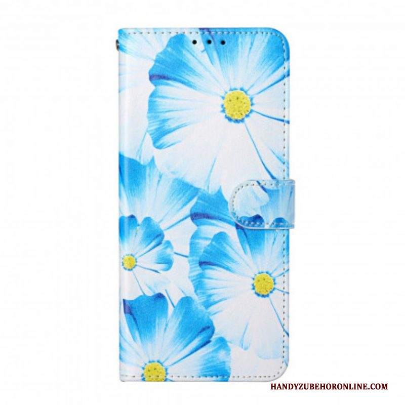 Custodia in pelle Samsung Galaxy S21 Ultra 5G Fiori Pazzi