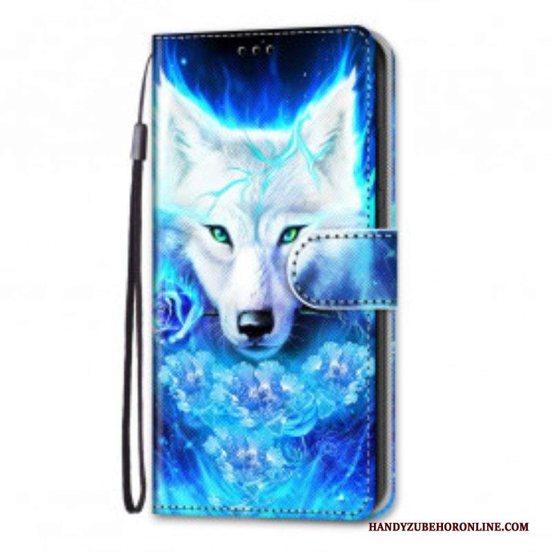 Custodia in pelle Samsung Galaxy S21 Ultra 5G Lupo Magico