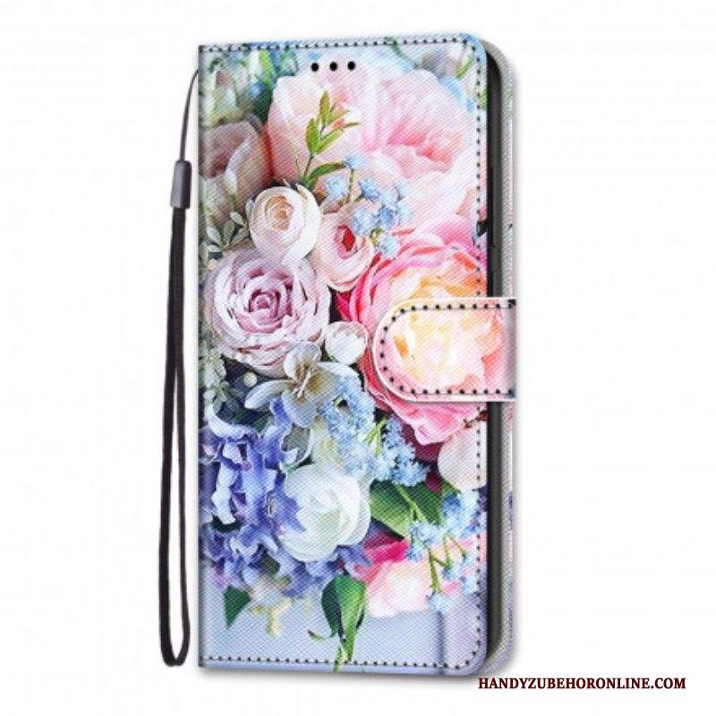 Custodia in pelle Samsung Galaxy S21 Ultra 5G Meraviglia Floreale