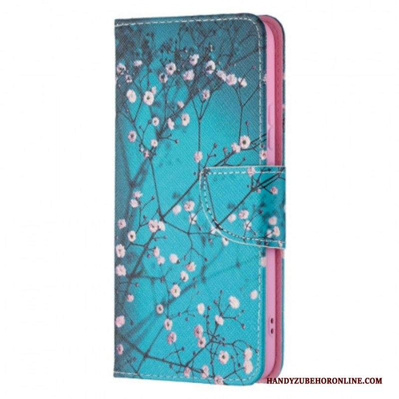 Custodia in pelle Samsung Galaxy S22 Plus 5G Albero In Fiore