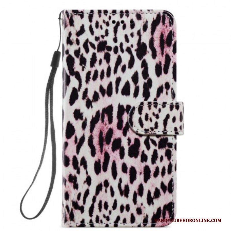 Custodia in pelle Samsung Galaxy S22 Plus 5G Leopardato