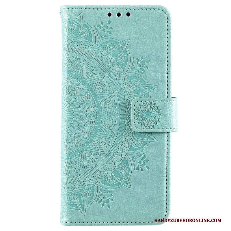 Custodia in pelle Samsung Galaxy S22 Plus 5G Mandala Del Sole