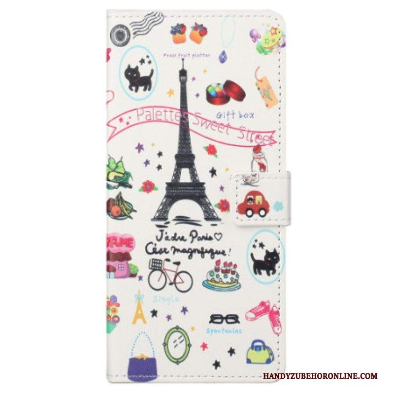 Custodia in pelle Samsung Galaxy S23 Plus 5G Amo Parigi