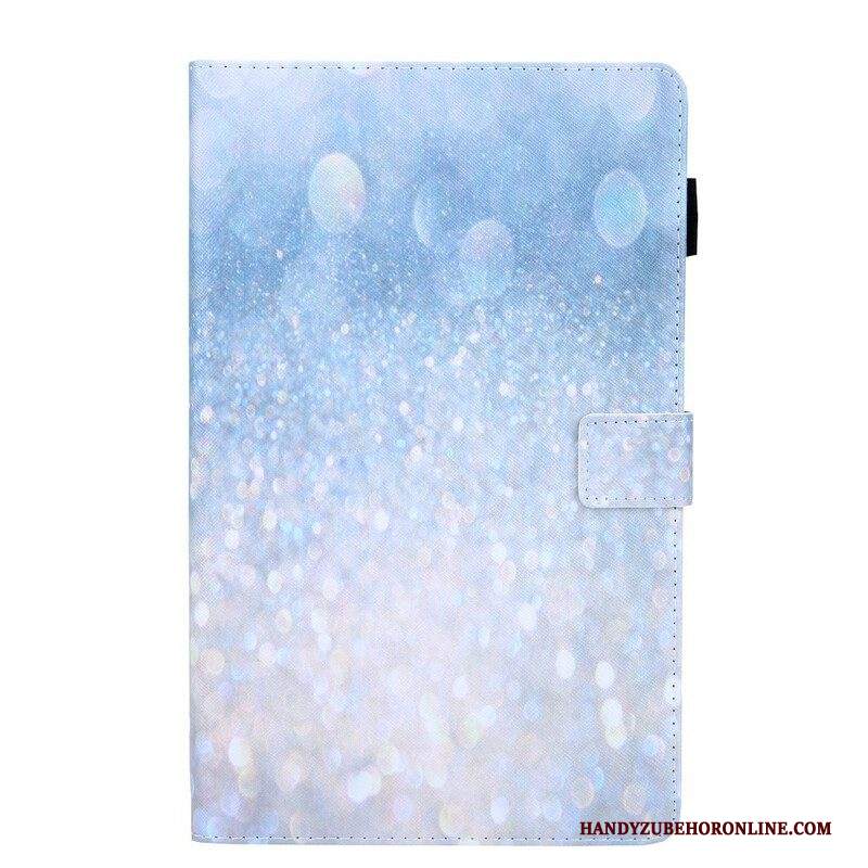 Custodia in pelle Samsung Galaxy Tab A7 Lite Elemento Paillettes