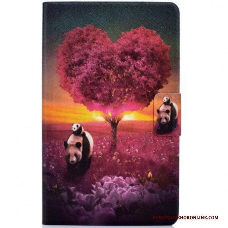 Custodia in pelle Samsung Galaxy Tab A8 (2021) Cuore Di Panda