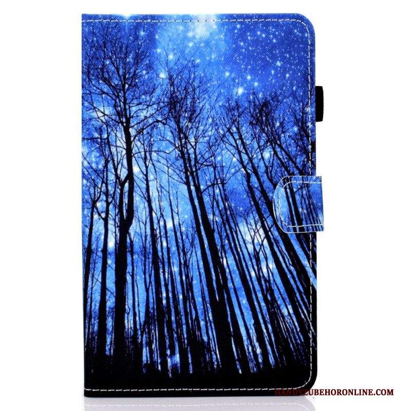 Custodia in pelle Samsung Galaxy Tab A8 (2021) Foresta Notturna